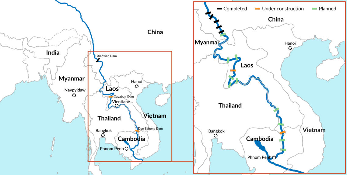 Dams on the Mekong River