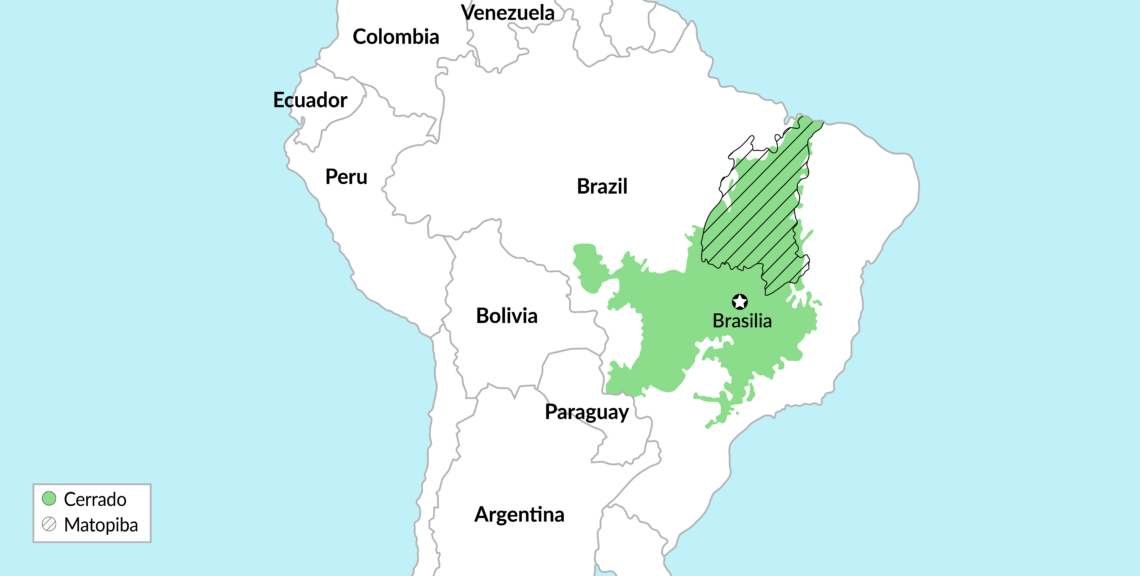 Map of Brazil’s agricultural regions