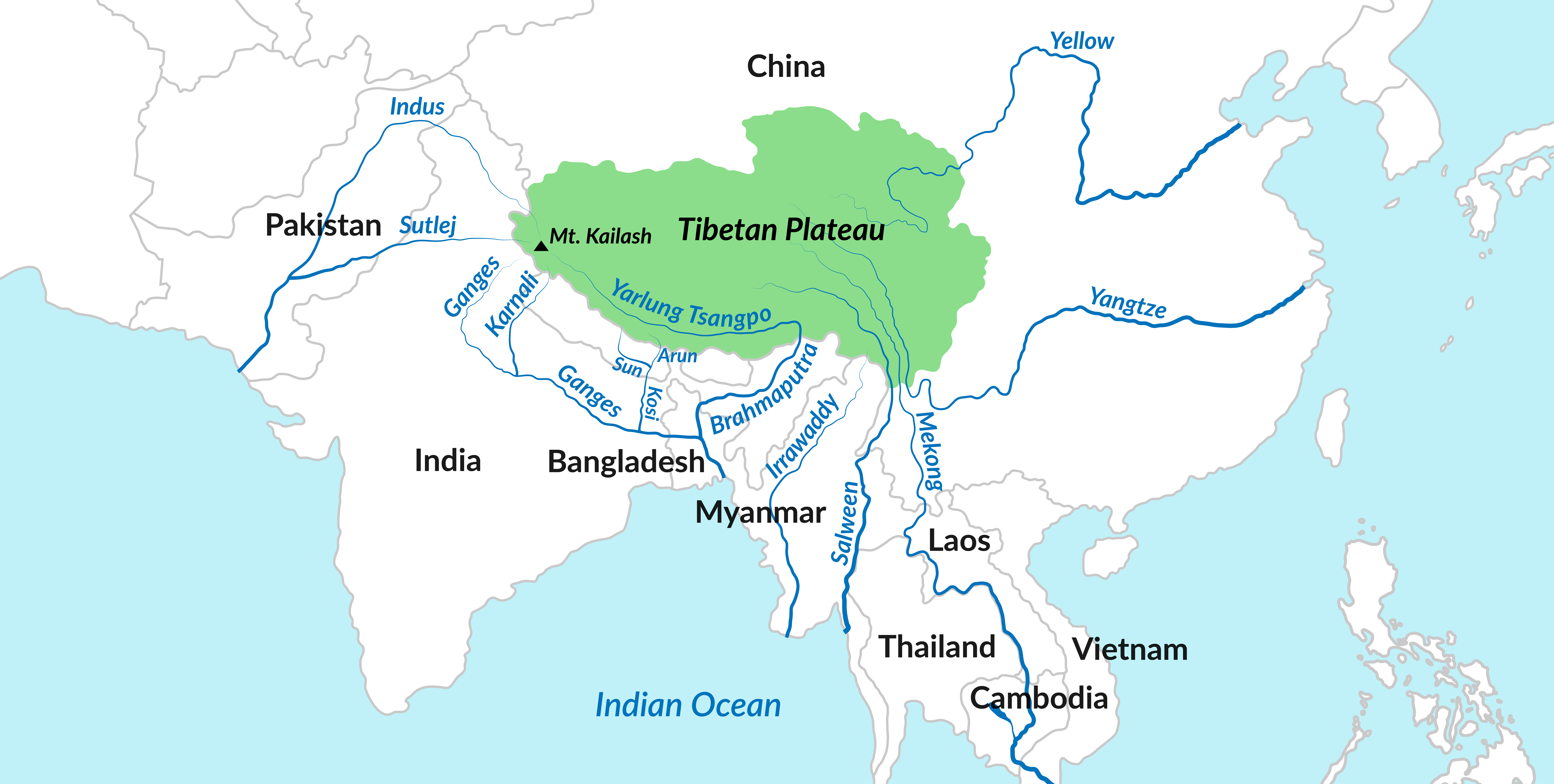 Река ганг на карте впр. Салуин река на карте. Река Меконг на карте. Брахмапутра на карте Китая. Река Меконг Тибет.