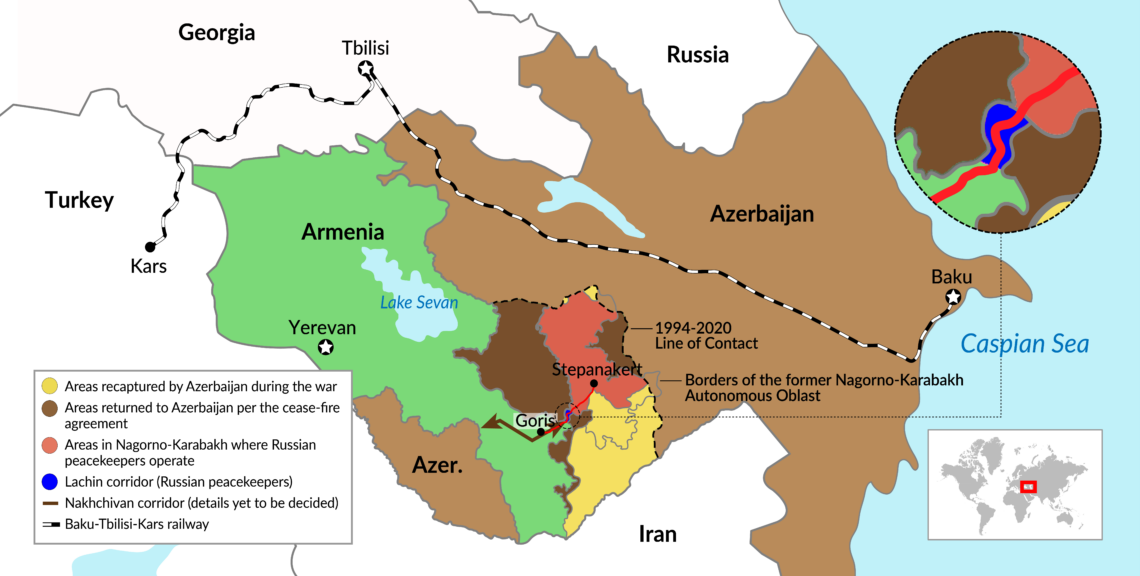 Armenia, Azerbaijan, and the Nagorno-Karabakh region after the November 2020 settlement
