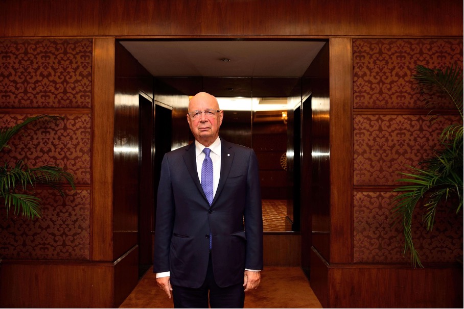 a photograph of World Economic Forum founder Klaus Schwab