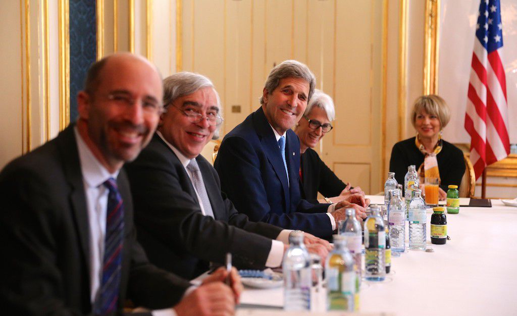The U.S. negotiators of the JCPOA at a hotel in Vienna in 2015