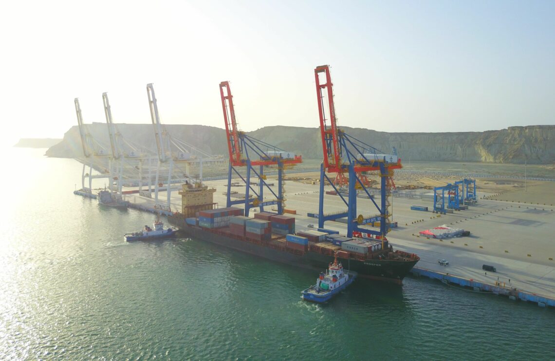 A 2018 photograph of the Gwadar port in Pakistan.