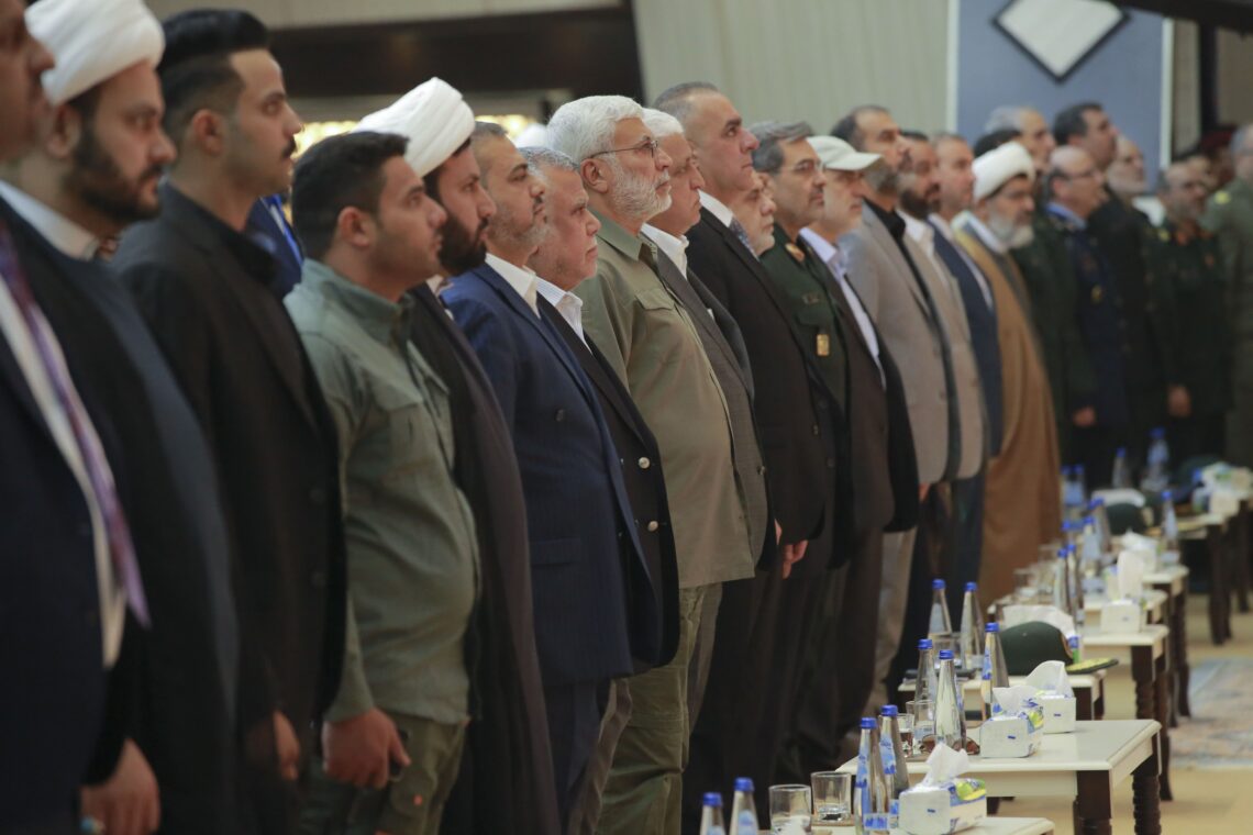 Conference held in Baghdad to honor Iranians who died fighting Islamic State, April 2019