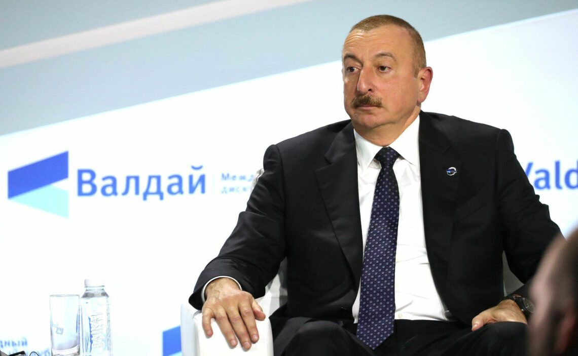 Ilham Aliyev in Sochi, October 2019