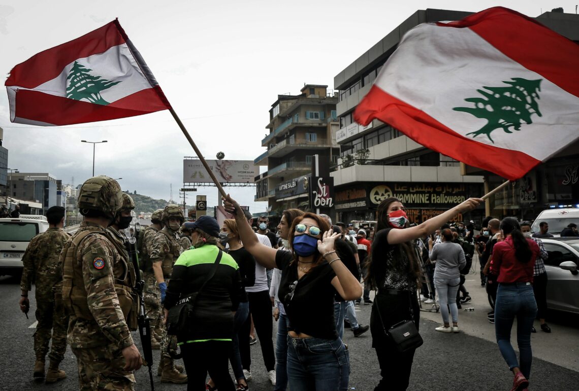 Protests in Zouk Mikael, Lebanon