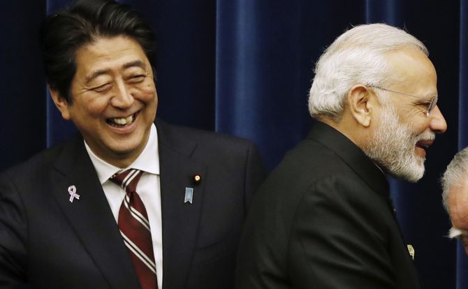 Chinese expansion has Japan’s and India’s prime ministers seeking U.S. support