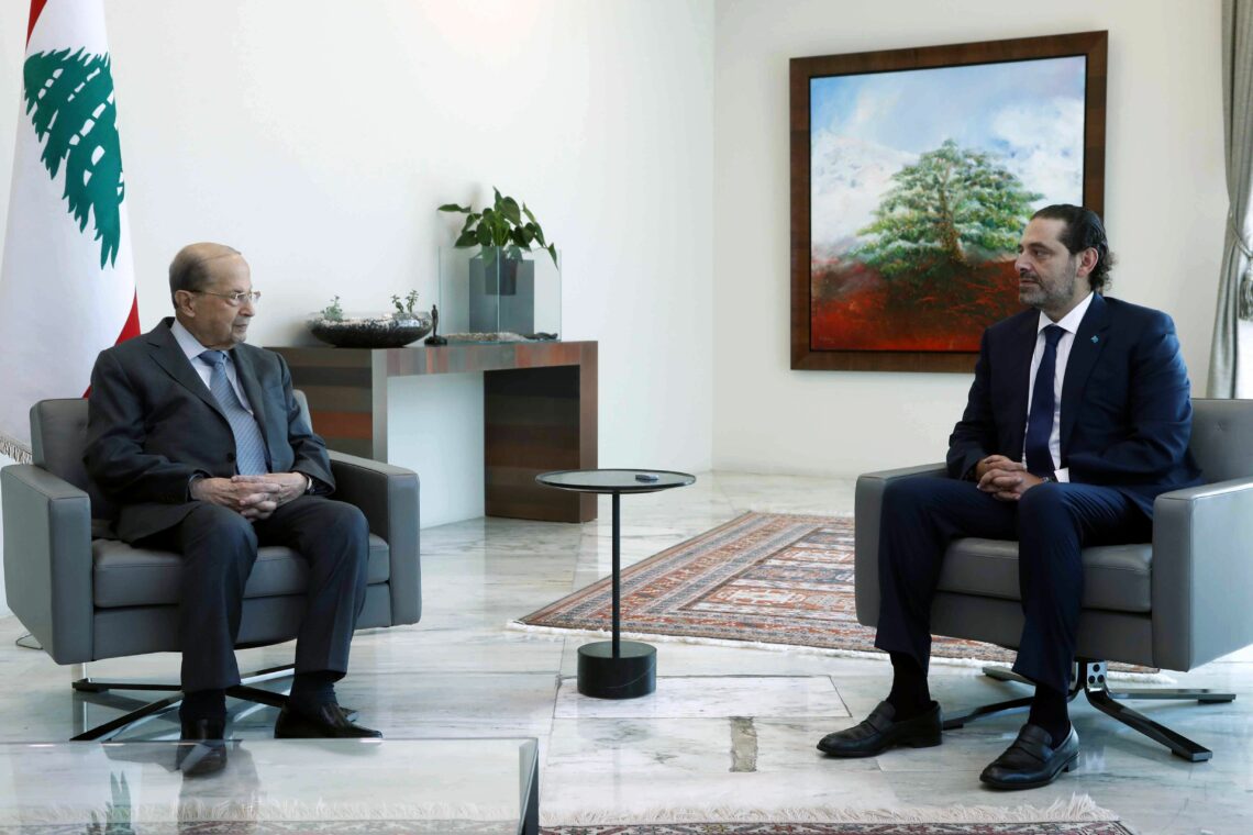 Lebanese President Michel Aoun meets with former Prime Minister Saad Hariri Lebanon crisis