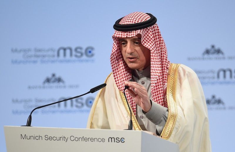 The head of Saudi Arabia’s diplomacy at an international security conference in Germany