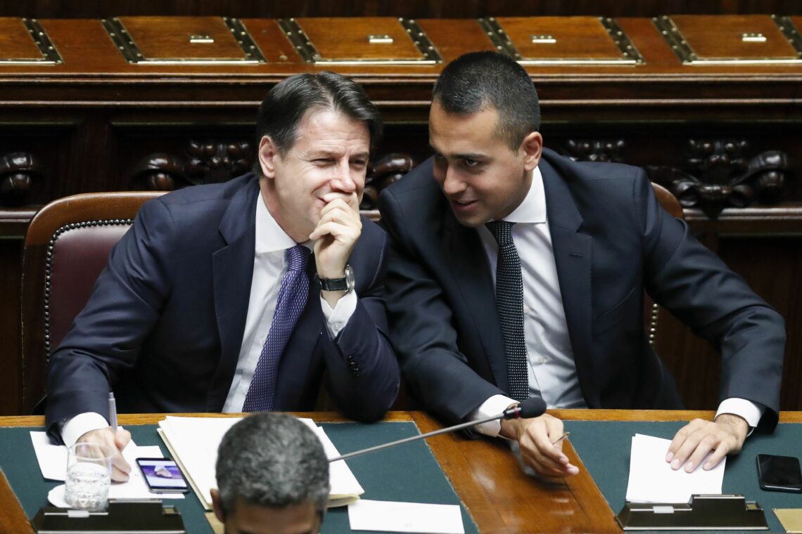 Prime Minister Giuseppe Conte and M5S leader Luigi Di Maio