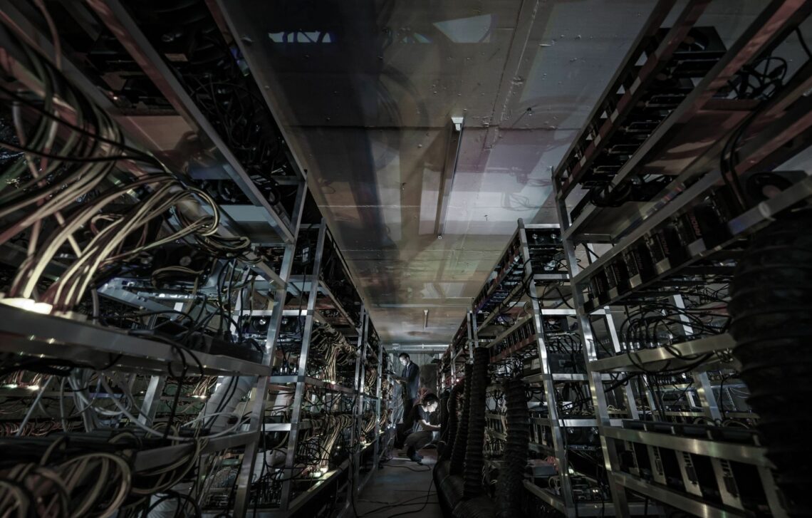 A cryptocurrency mining operation in Switzerland