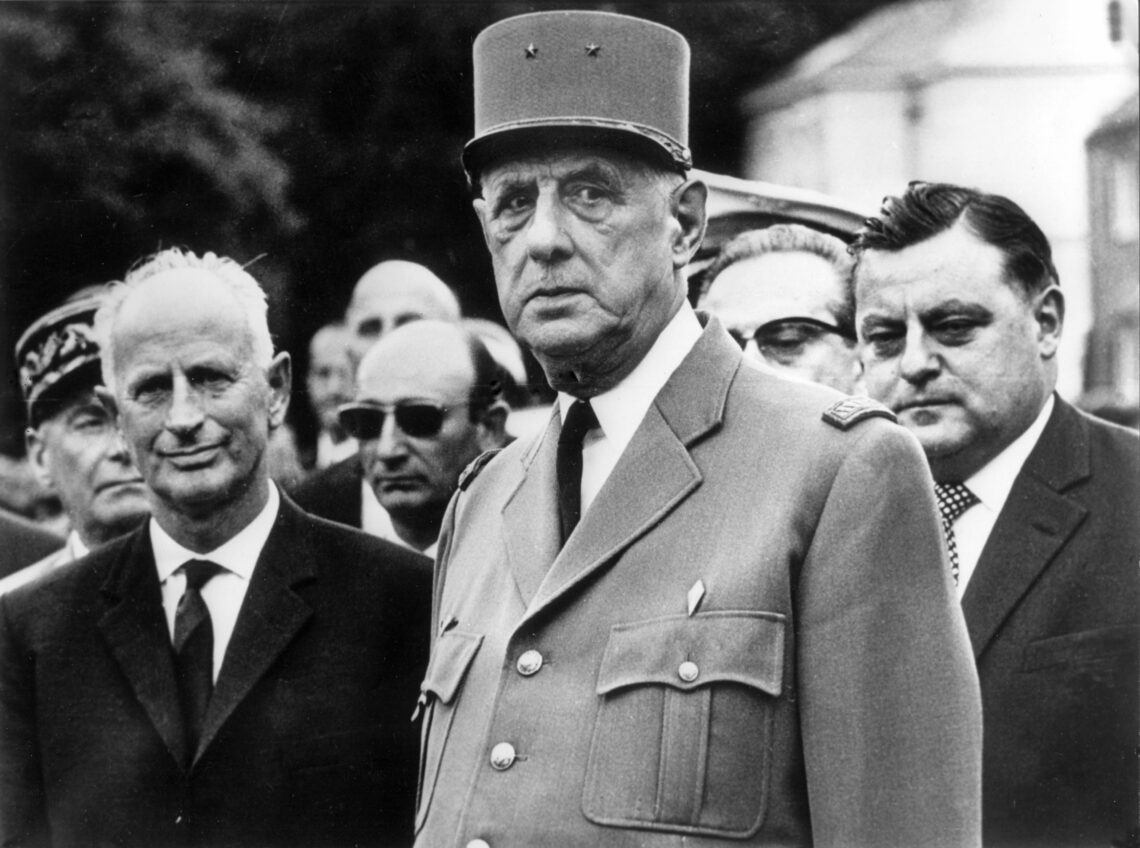 French President Charles de Gaulle in 1962