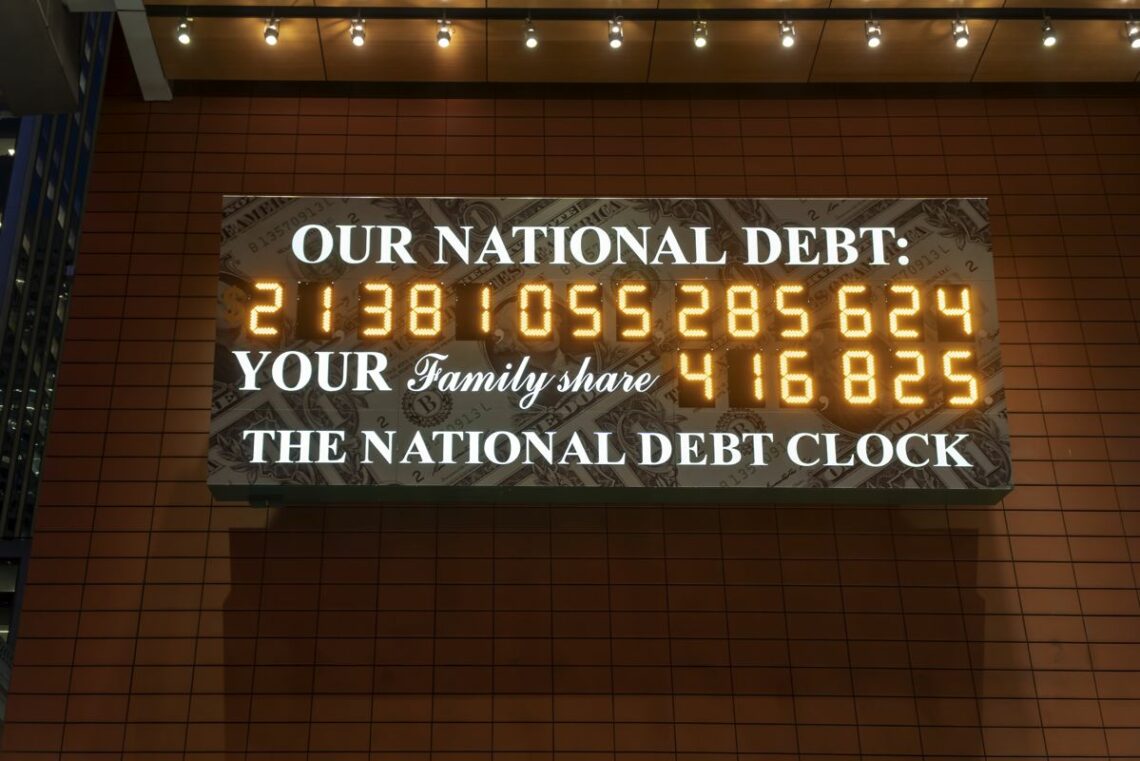 The now-inaccurate U.S. National Debt Clock in New York