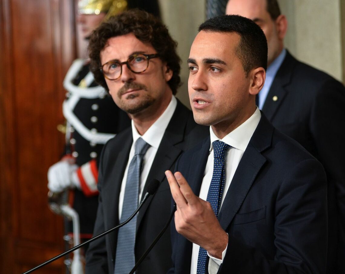 Italy’s Five Star Movement Leader Luigi Di Maio after failed coalition talks in Rome growing concern Europe USA