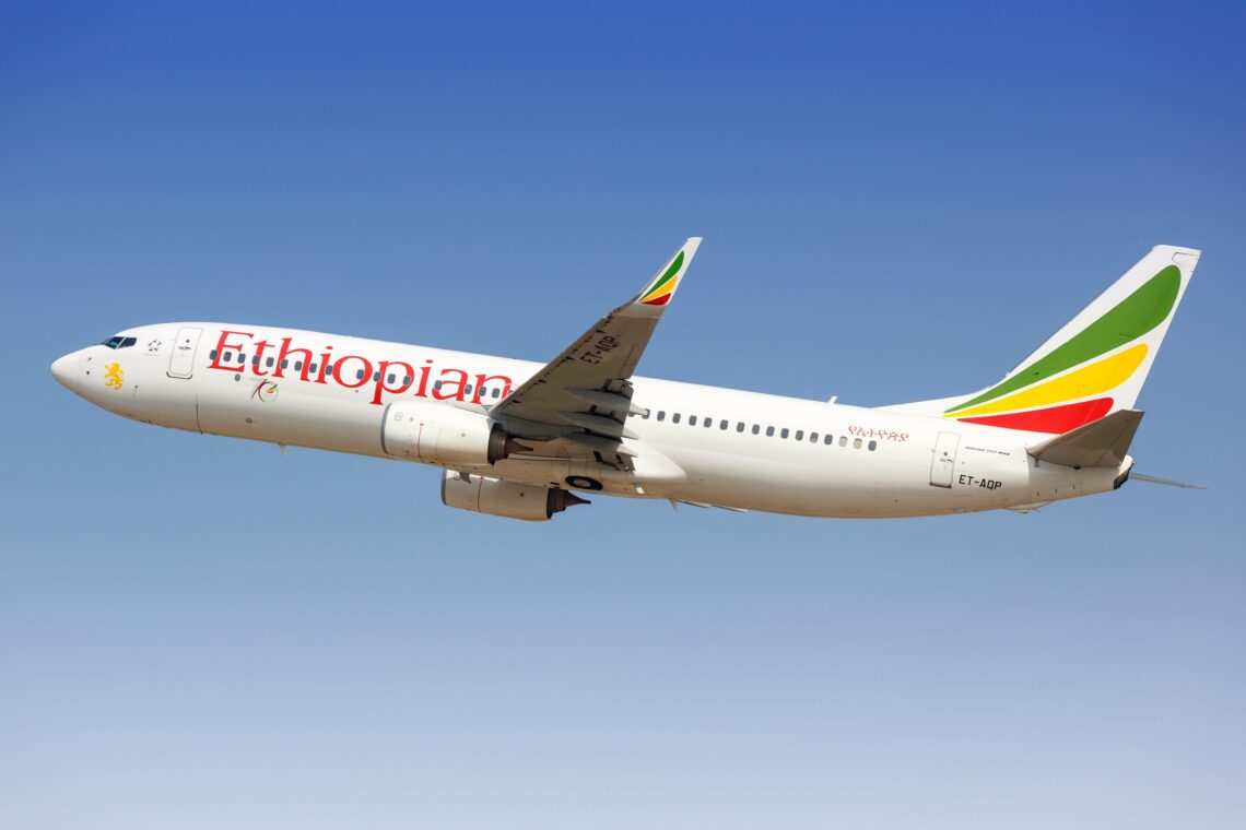 An Ethiopian Airlines Boeing 737-800