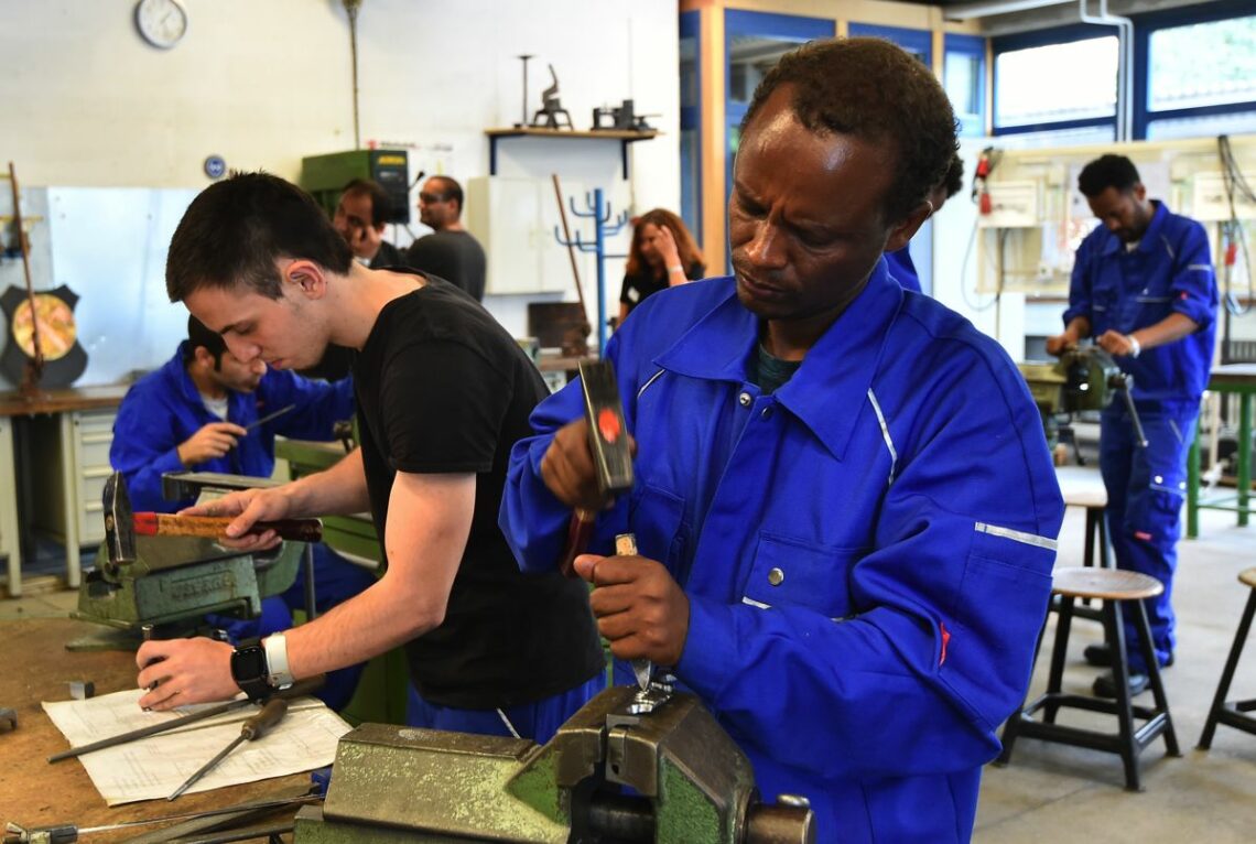 Even new immigrants are enrolled in Germany’s vocational training system