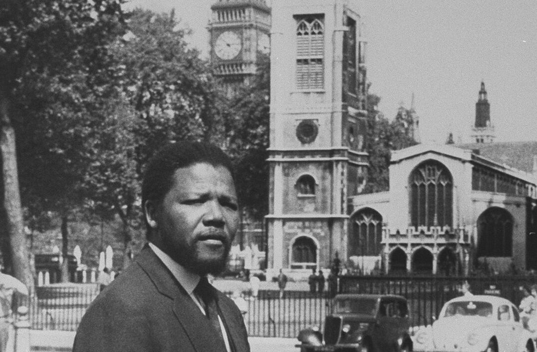 Nelson Mandela visiting London in 1962