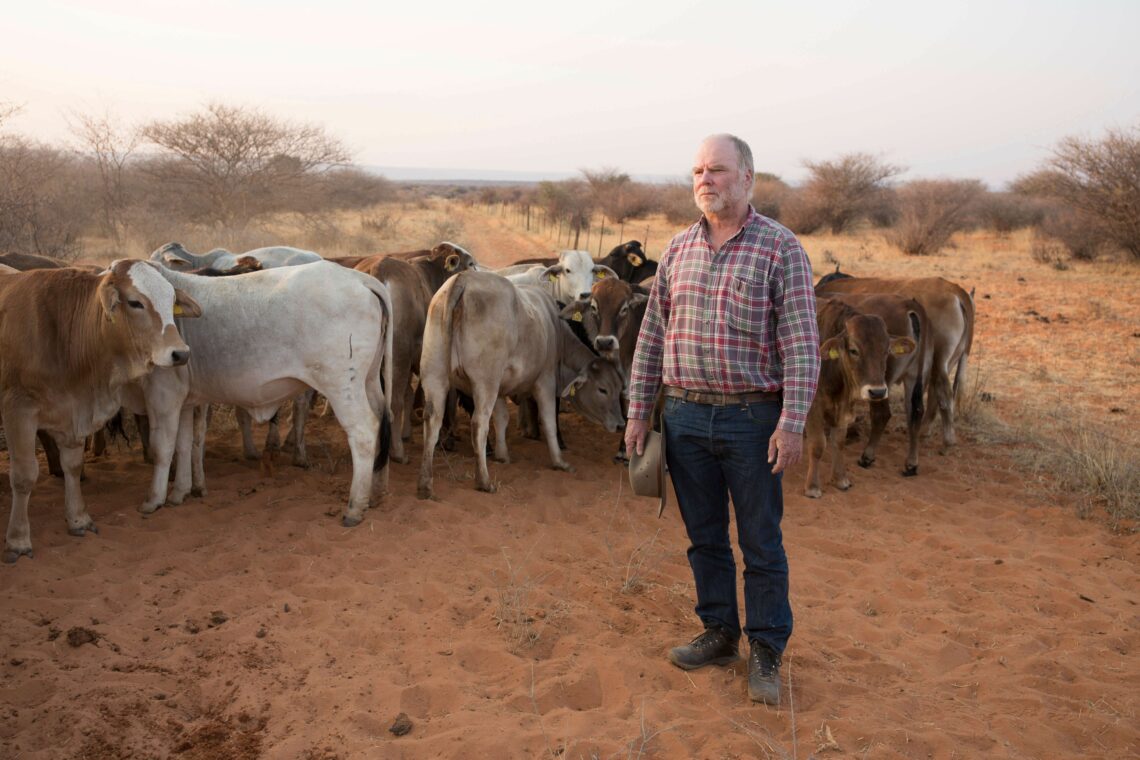 A German farmer in Namibia