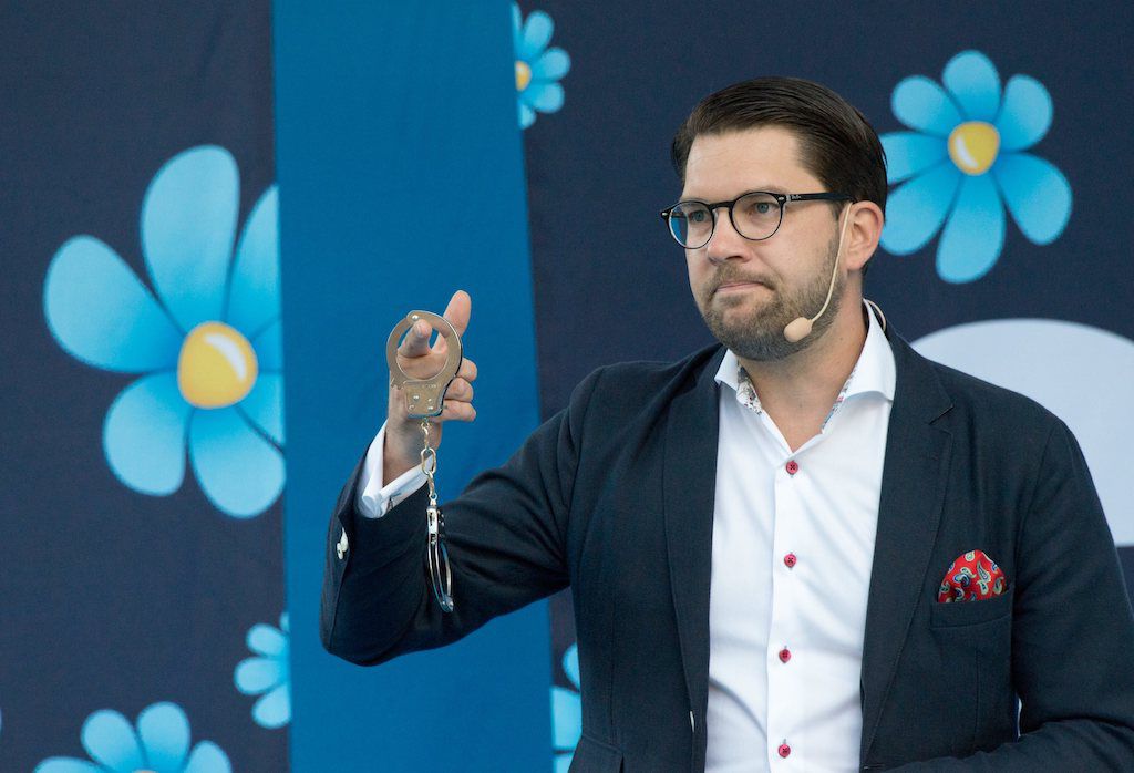 Jimmie Akesson, head of the ostracized Sweden Democrats party since 2005, and a member of Sweden’s parliament, the Riksdag, since 2010
