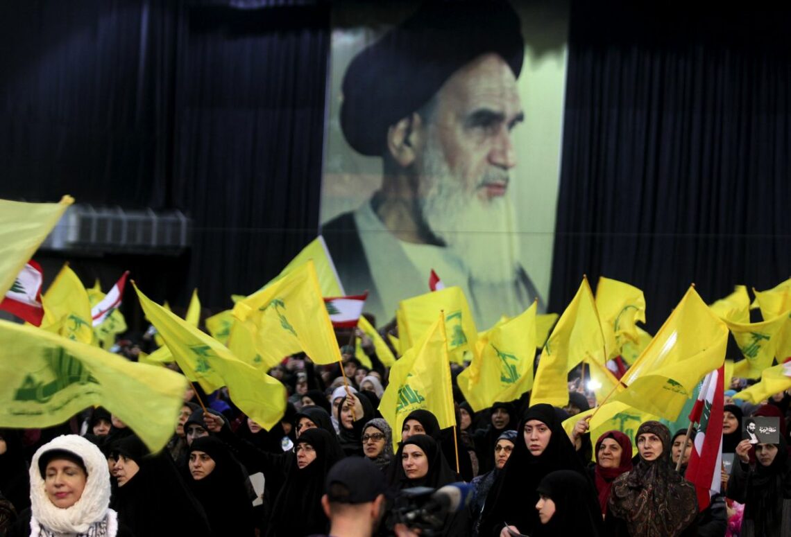Hezbollah demonstration in Beirut, Lebanon