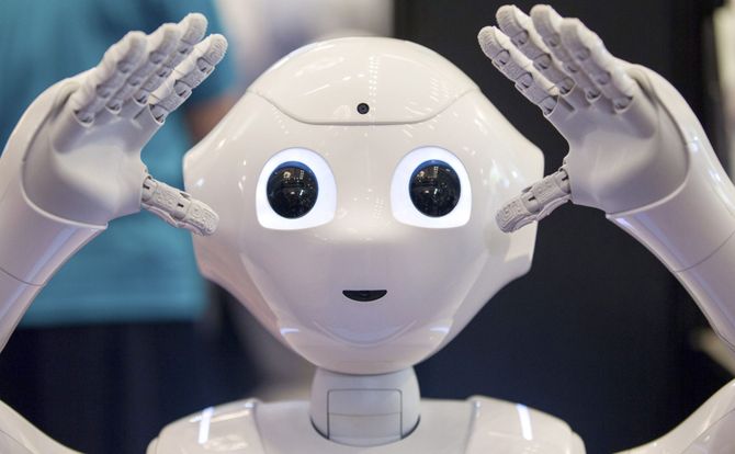 Japanese conglomerate SoftBank’s humanoid robot Pepper