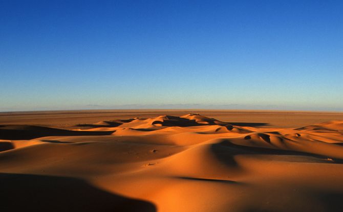The Libyan desert near Murzuq