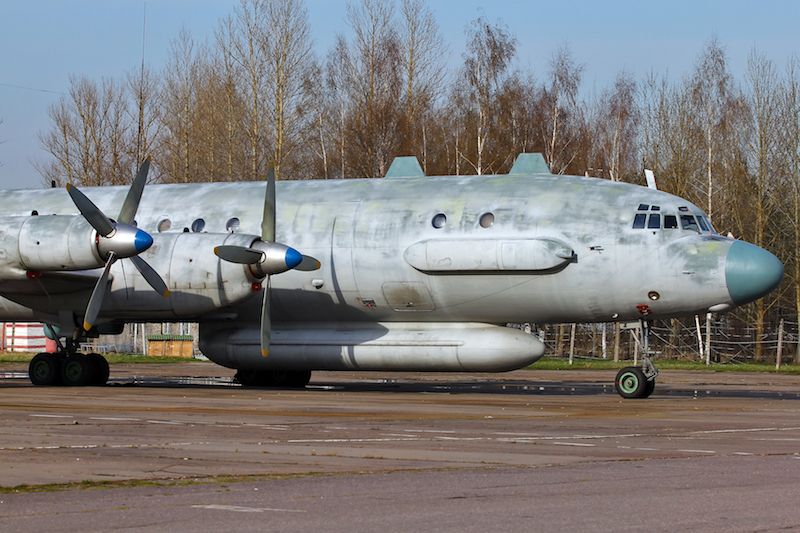 An archive picture of the Ilyushin-20 military transport plane