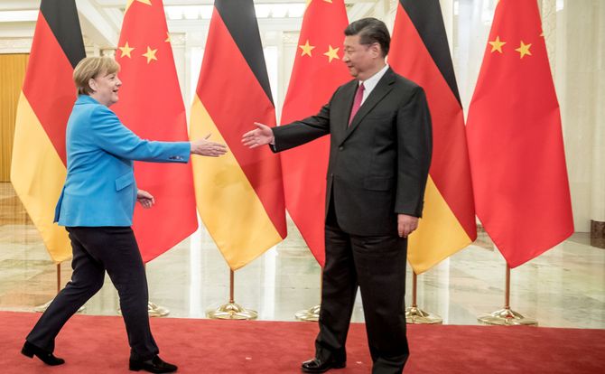 May 24, 2018: German Chancellor Angela Merkel meets Chinese President Xi Jinping in Beijing