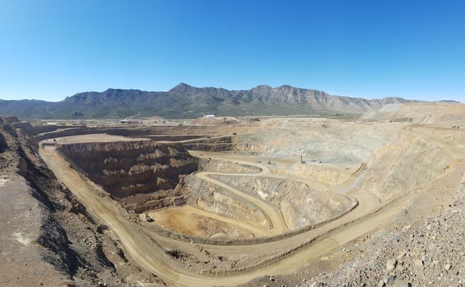 The Mountain Pass rare earths mine in California
