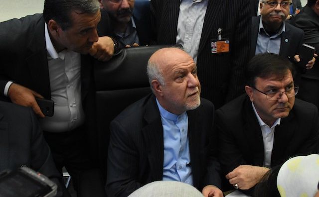 Vienna, June 22, 2018: Iran’s oil minister at an OPEC meeting