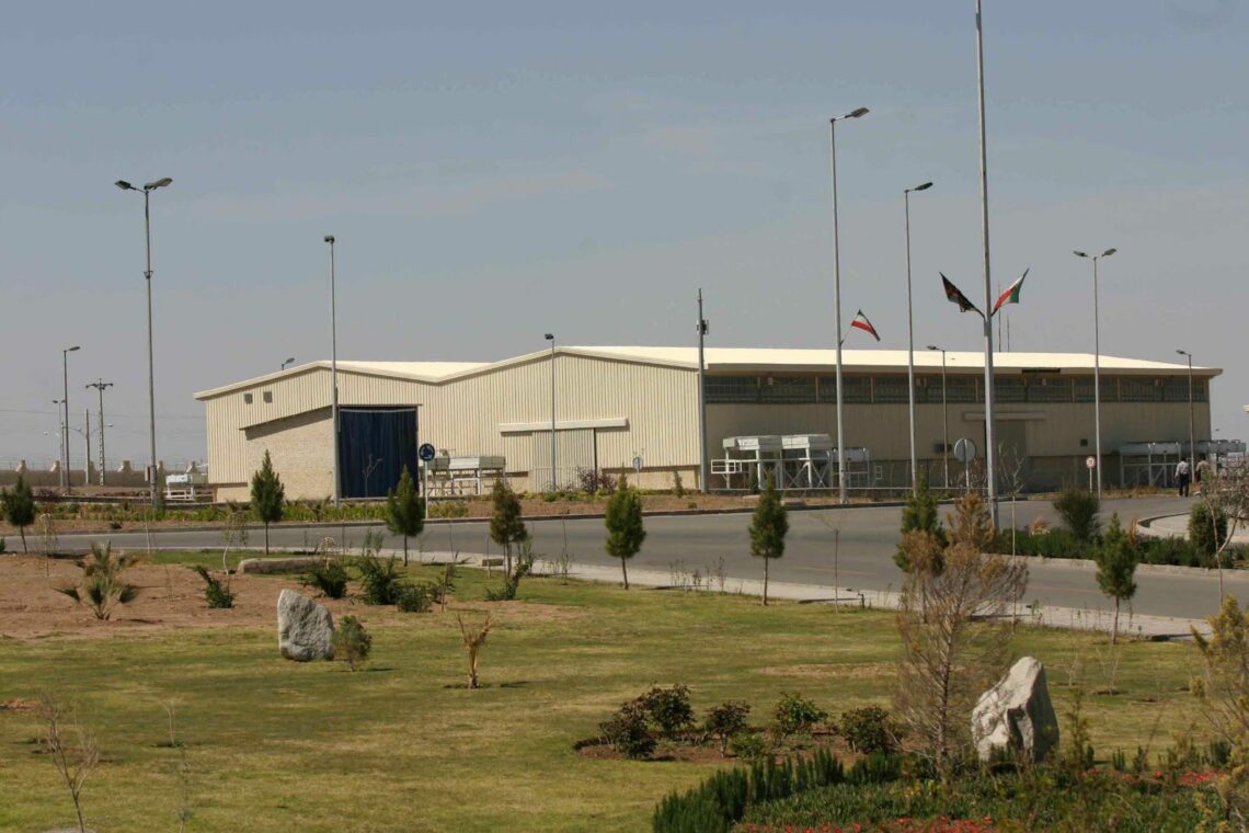 The Natanz uranium enrichment facility in Iran