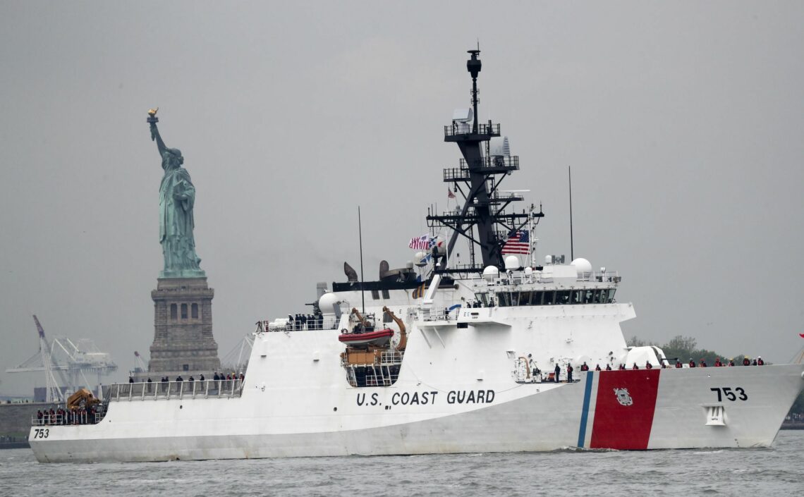 The Coast Guard’s Arctic-capable National Security Cutter, during Fleet Week in New York, May 2017