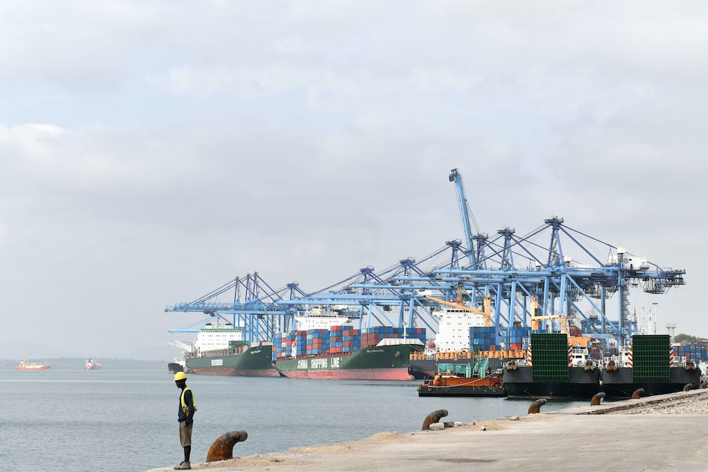 A January 2017 picture of East Africa’s largest container port in Mombasa, Kenya - sub-Saharan Africa China