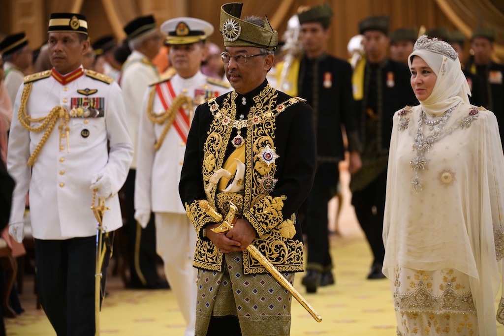 The enthronement ceremony of the 16th king of Malaysia at the National Palace in Kuala Lumpur