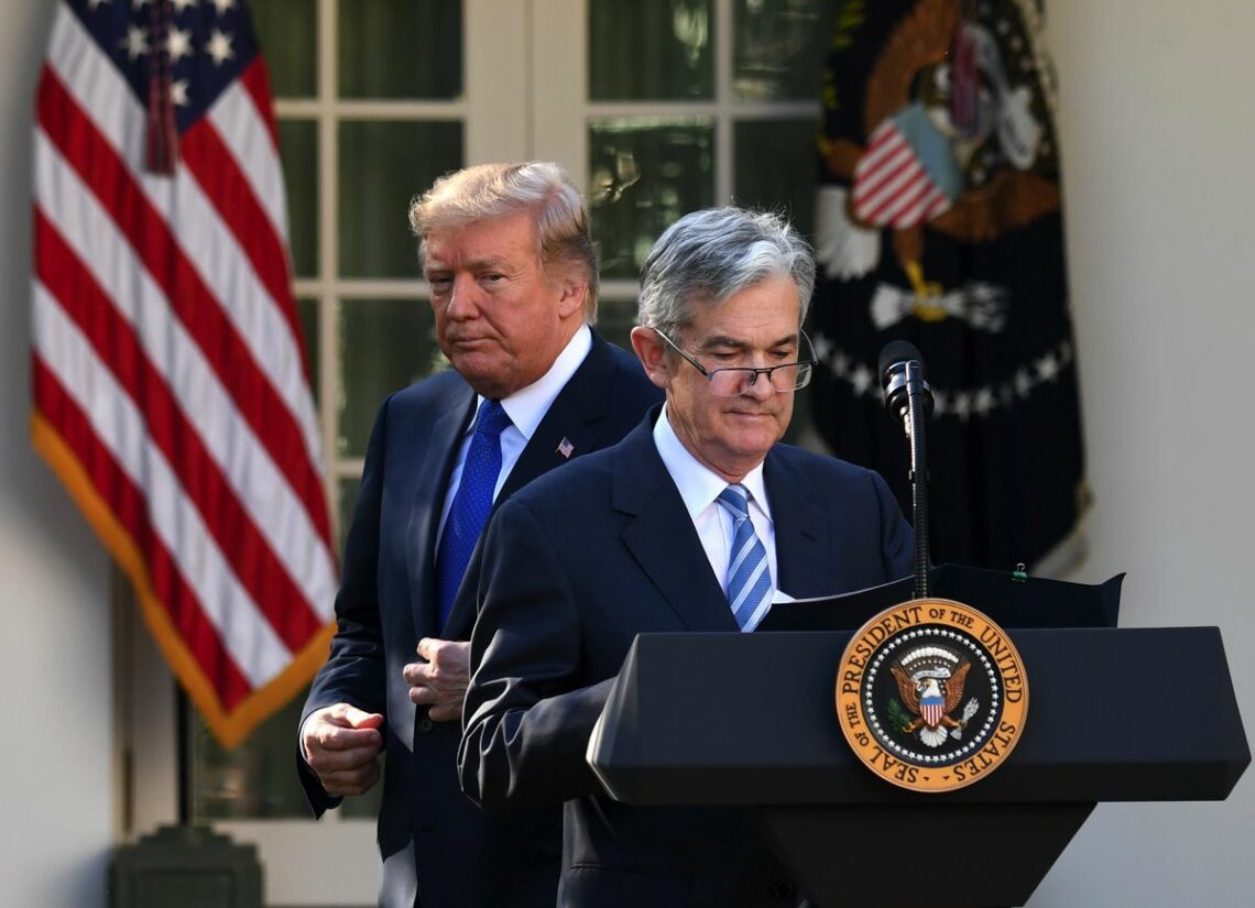 President Donald Trump and Fed Chairman Jerome Powell
