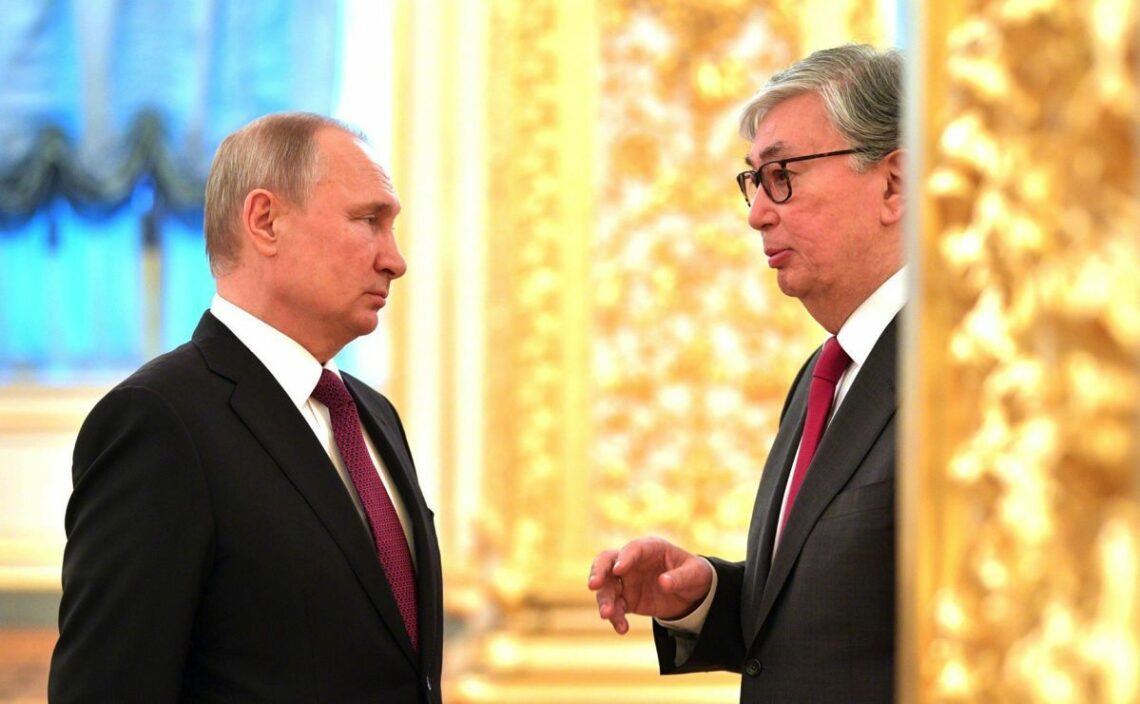 Vladimir Putin meets Kazakh President Kassym-Jomart Tokayev in Moscow, April 2019