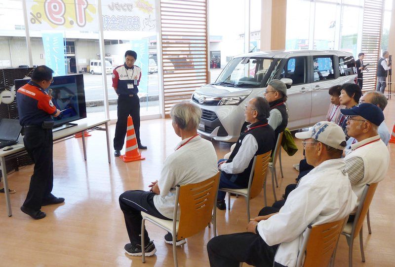 A photo that shows elderly drivers attending a road safety class in Mie, central Japan, in May 2017 Japan gender equality