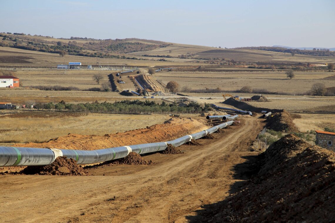 The Trans Adriatic Pipeline under construction in Greece in 2016 Turkey energy Caucasus