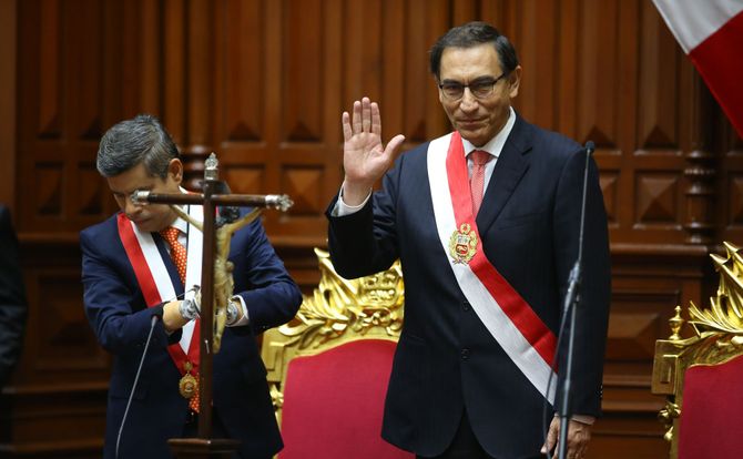 Lima, March 23, 2018: Martin Vizcarra is sworn in as Peru’s president