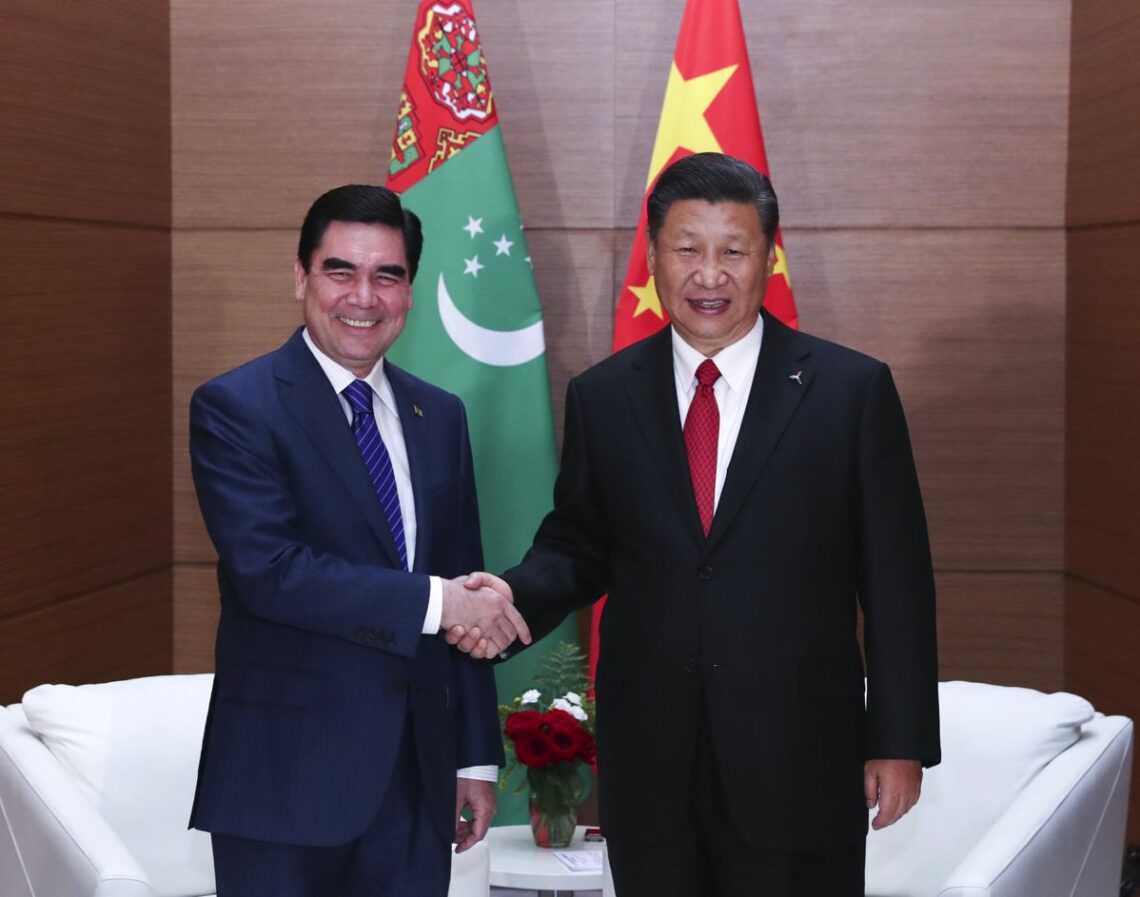 The presidents of China and Turkmenistan meet in Ashgabat, the Turkmen capital