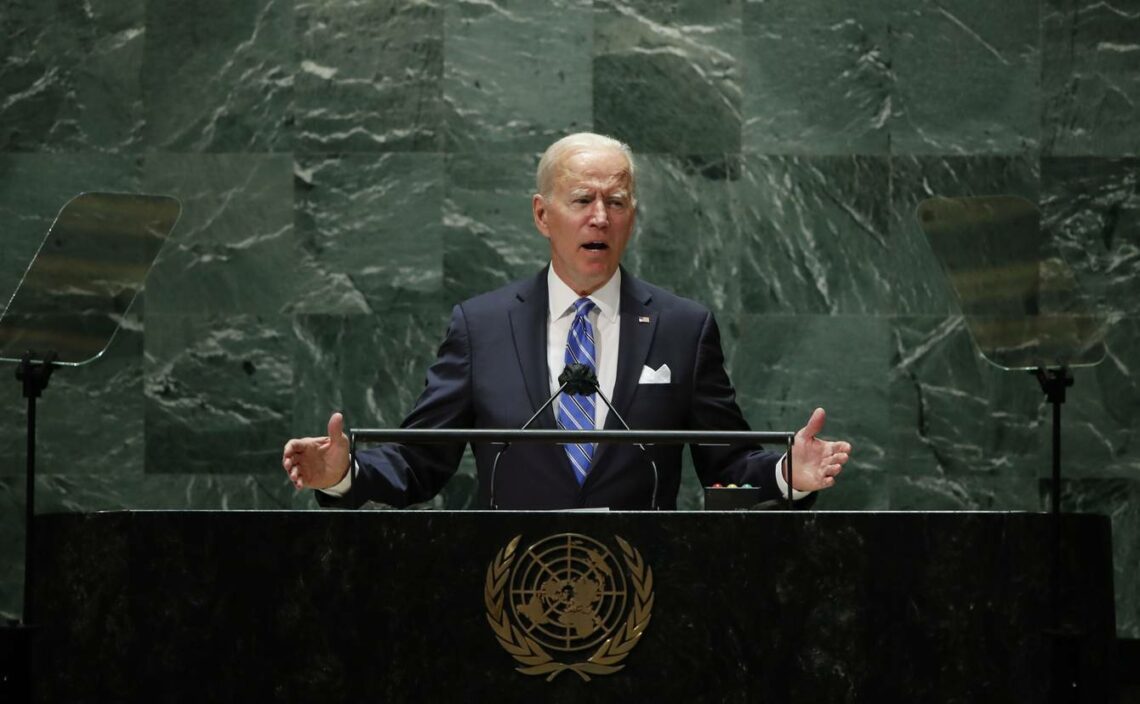 U.S. President Joe Biden addresses the 76th UN General Assembly, September 21, 2021 - USA China relations