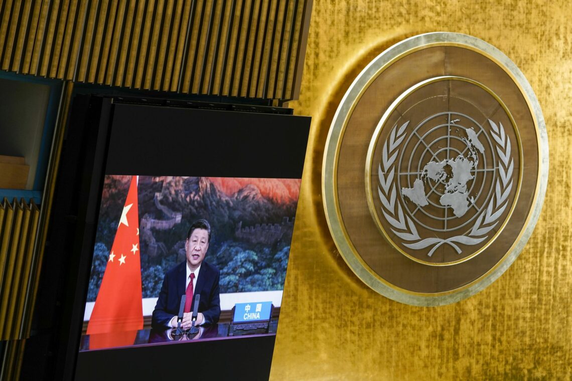 Chinese President Xi Jinping addressed the 76th UN General Assembly on September 21, 2021-USA China relations