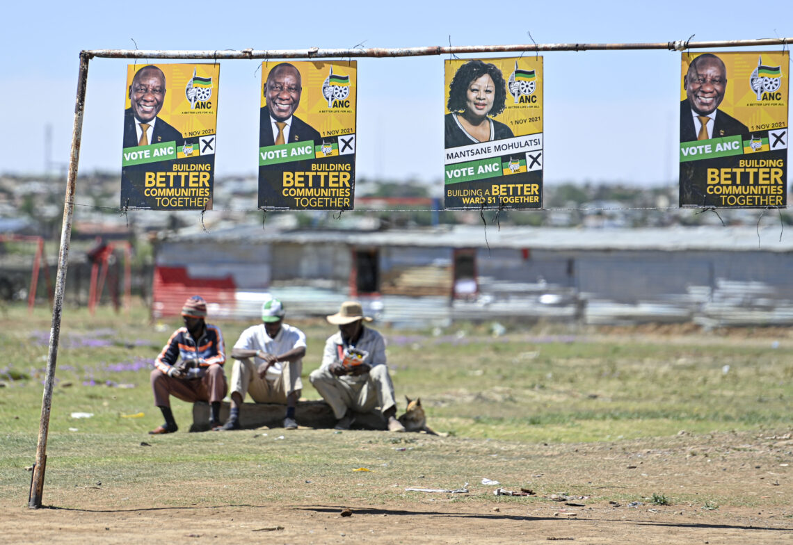 Electoral posters in South Africa Southern Africa political change