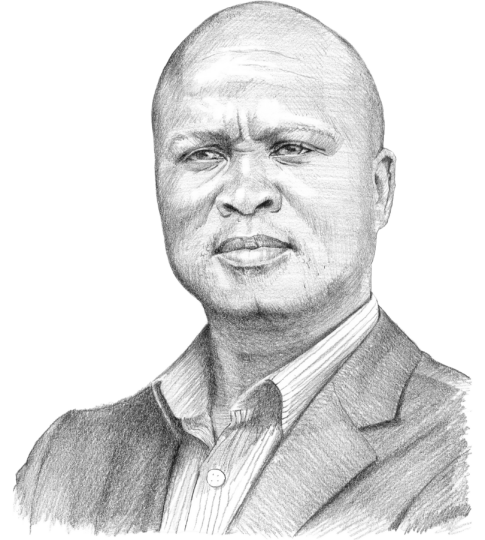 Illustration of Ralph Mathekga