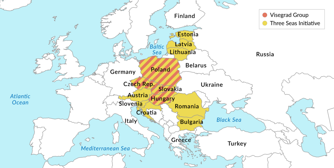 Map of Central Europe Central European dilemma