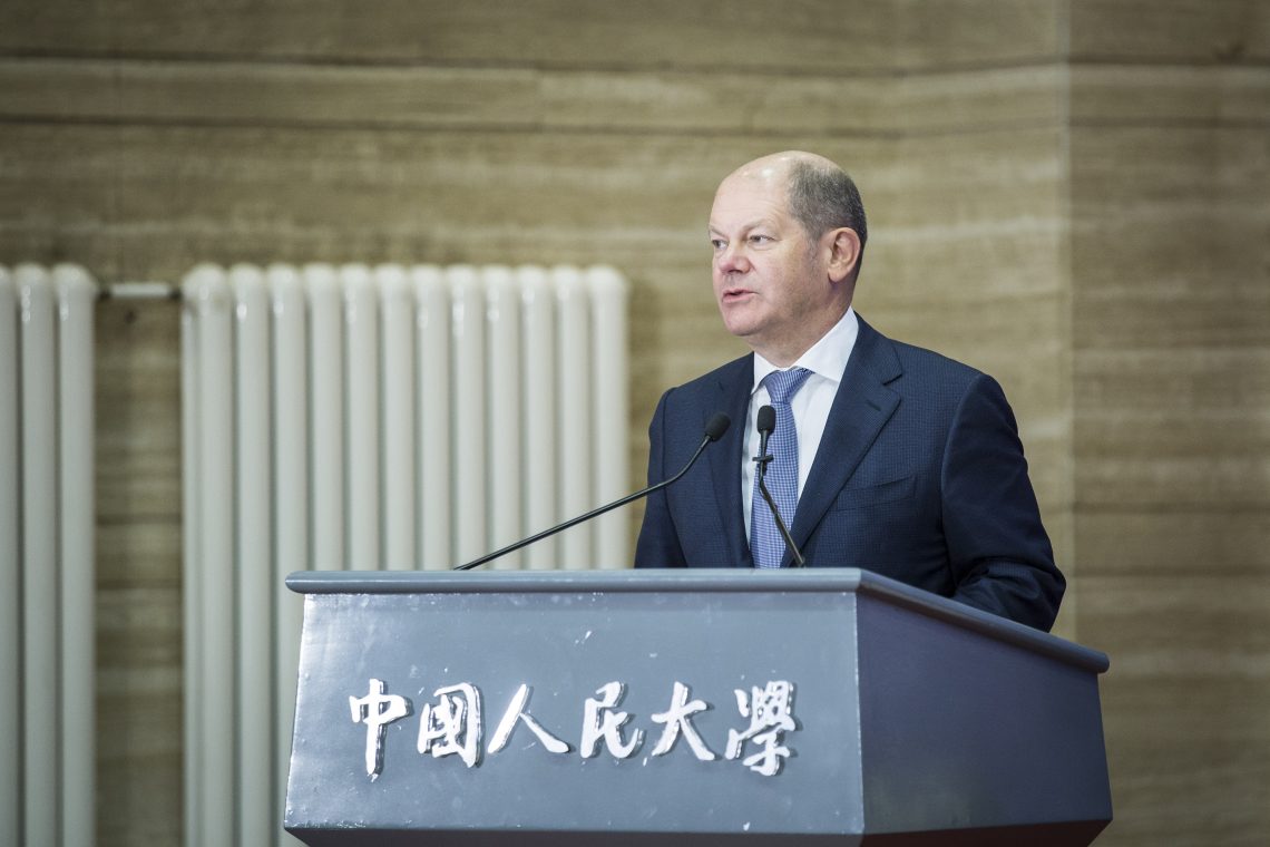 Olaf Scholz in China (China Germany coalition)