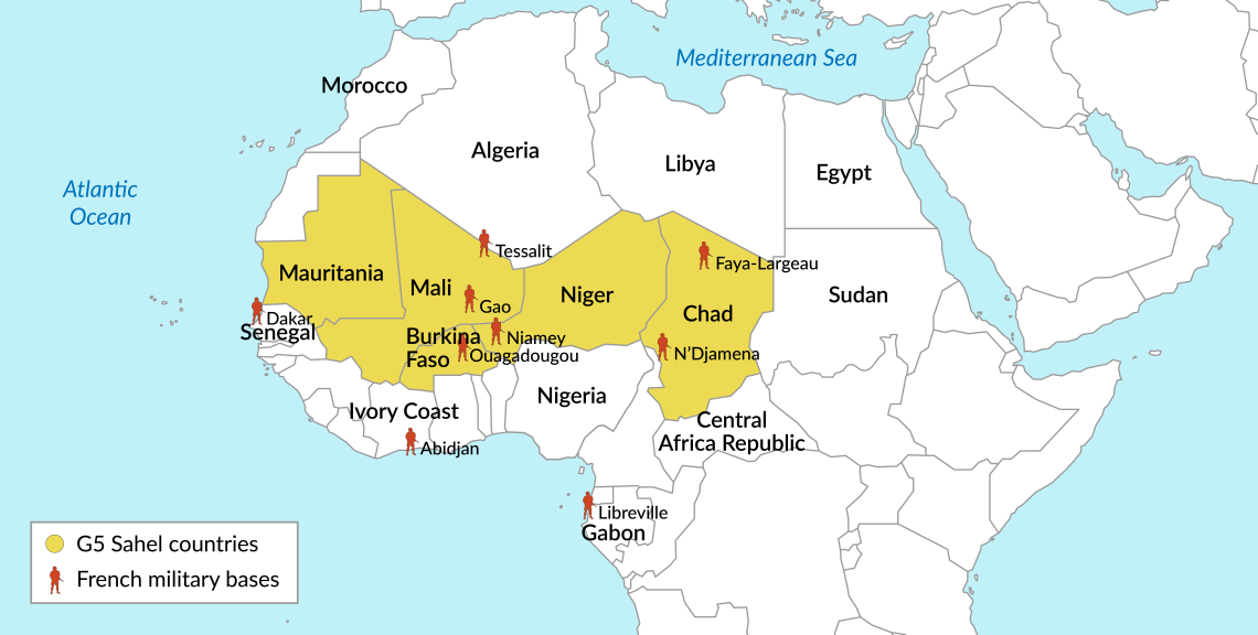 French military bases in Africa