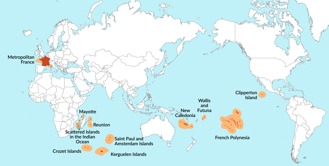 France's territories in the Indo-Pacific
