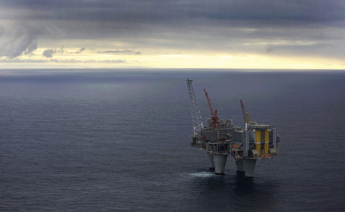 Norwegian offshore gas rig