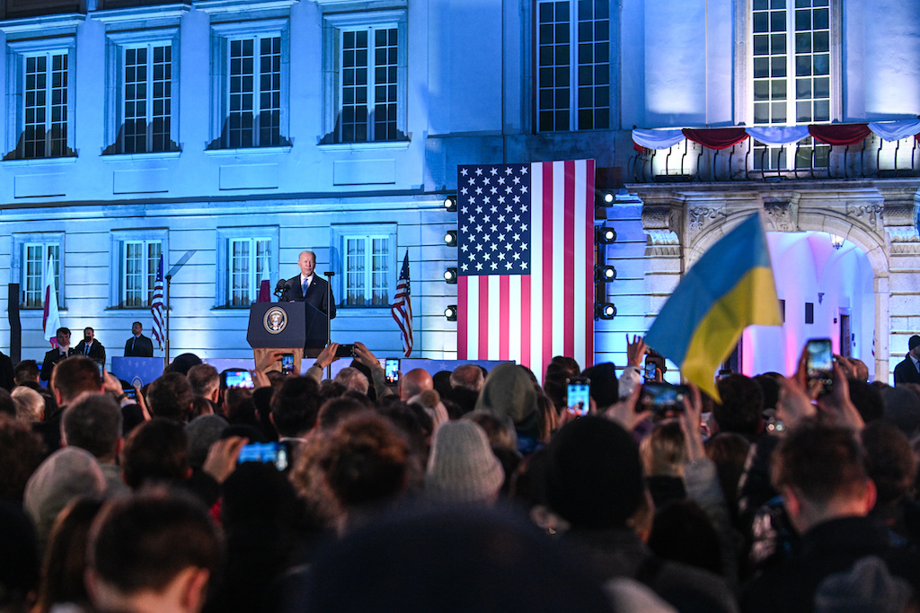 The leader of the U.S. speaks in Warsaw, Poland (Ukraine Taiwan security strategies)